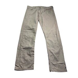 Levis Mens 513 Slim Straight Fit Khaki Tan Jeans Size W36 L32